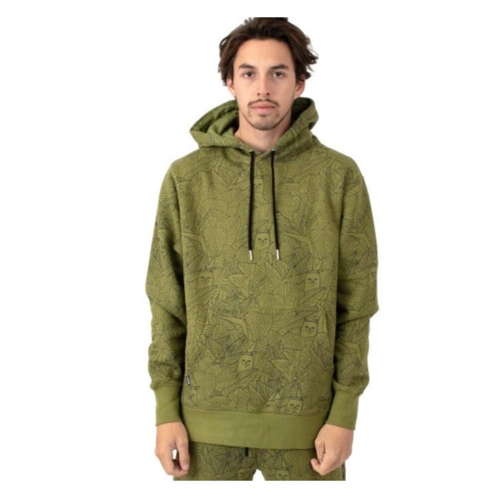 RIPNDIP Hoodie Cat Leaf Graphic Print Sweatshirt Mens small - Picture 2 of 10